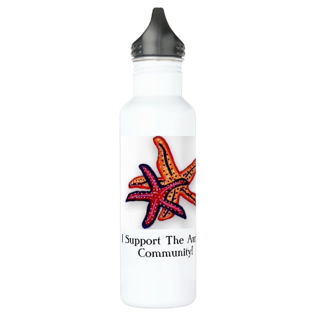 I Support The Autism Community Water Bottle Edelstahlflasche (Links)