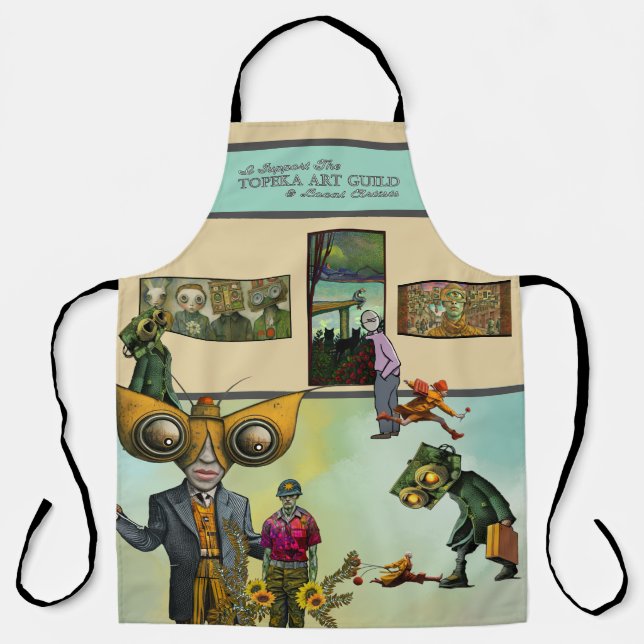 I support the Topeka Art Guild Apron Schürze (Vorderseite)