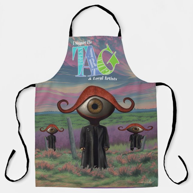 I support the Topeka Art Guild Design Apron Schürze (Vorderseite)