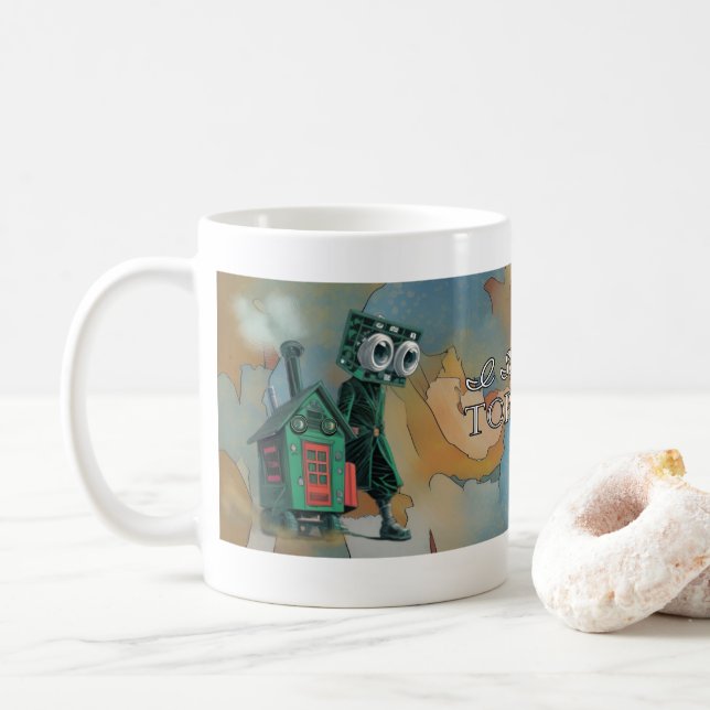 I support the Topeka Art Guild Mug Kaffeetasse (Mit Donut)