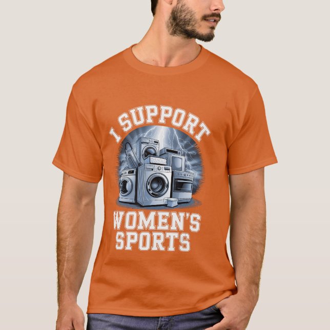 I Support Womens Sports Unwearable Aduld Humor Boo T-Shirt (Vorderseite)