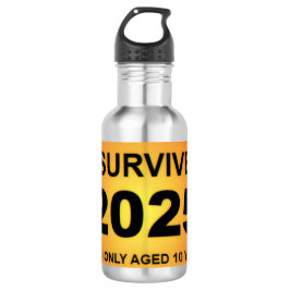 I Survived 2025  Edelstahlflasche