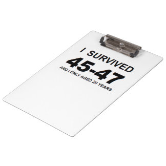 I Survived 45-47  Klemmbrett