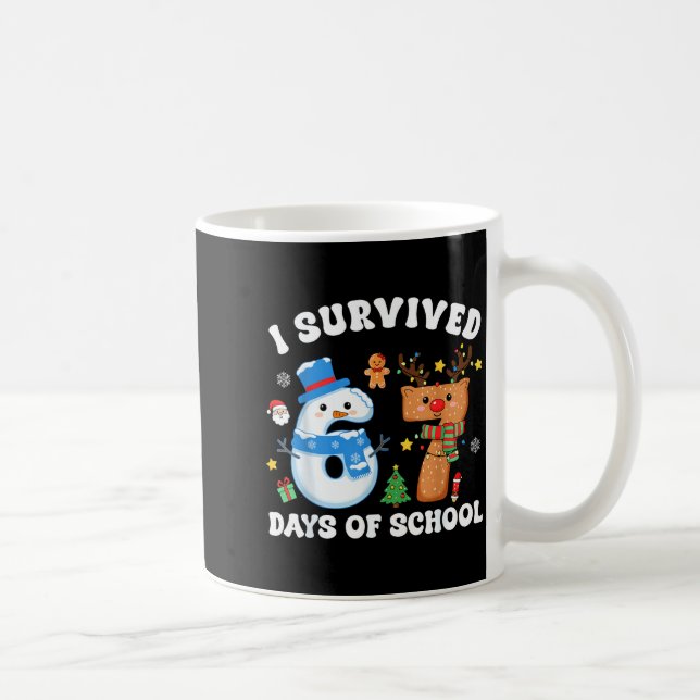 I Survived 67 Days Of School Funny Meme Six Seven  Kaffeetasse (Rechts)