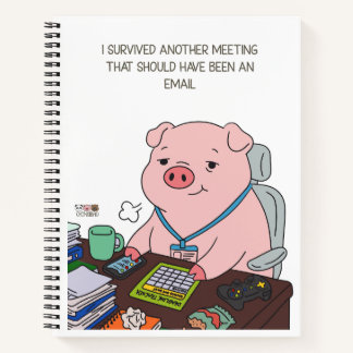 I Survived Another Meeting Notizbuch