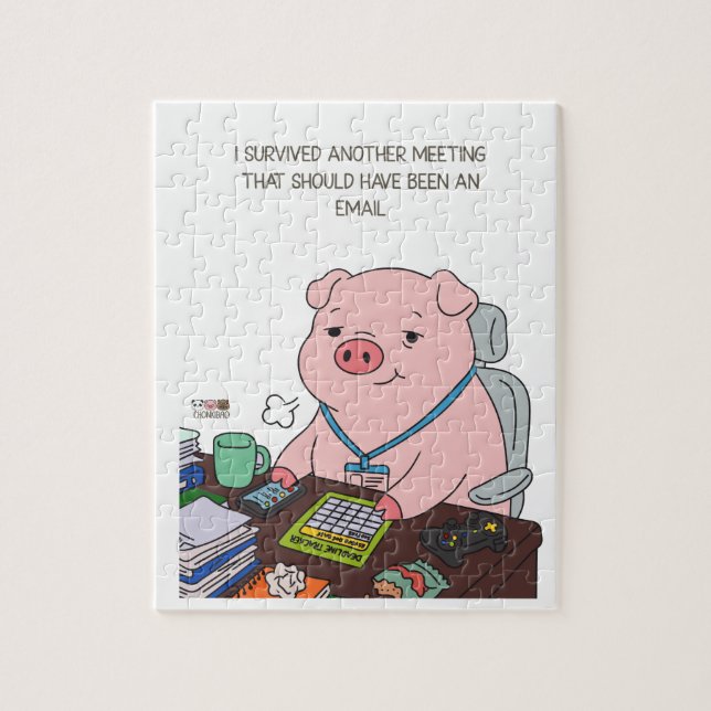 I Survived Another Meeting Puzzle (Vertikal)
