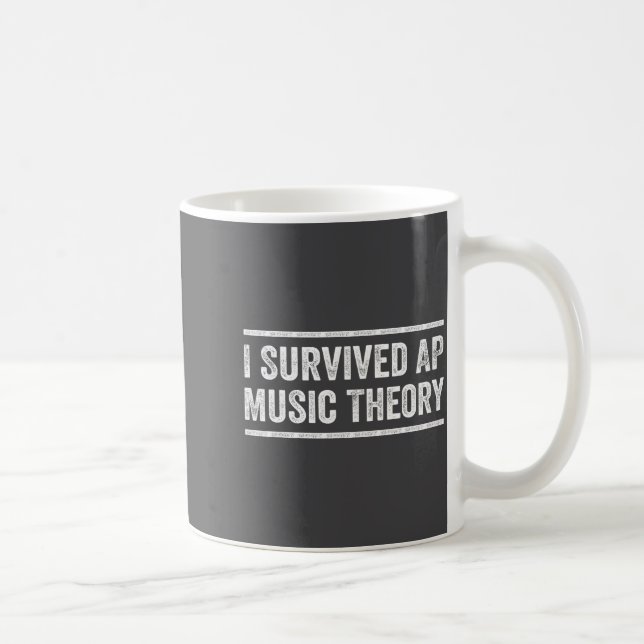 I Survived Ap Music Theory Funny Ap Examination Qu Kaffeetasse (Rechts)