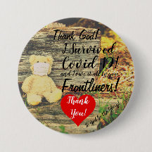 I Survived COVID-19 Badge.