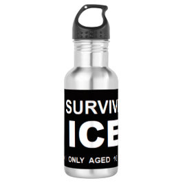 I Survived ICE  Edelstahlflasche