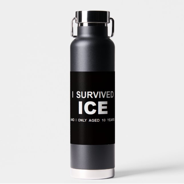 I Survived ICE  Trinkflasche (Vorne)