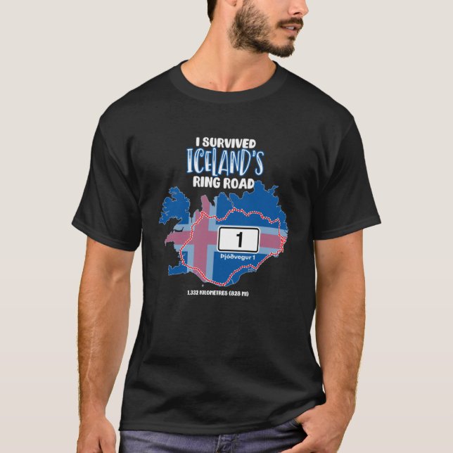 I Survived Iceland s Ring Road T-Shirt (Vorderseite)