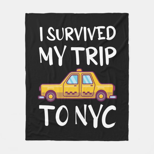 I Survived My Trip To NYC Fleecedecke (Vorderseite)