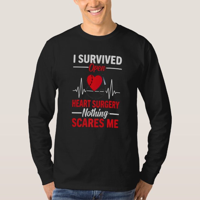 I Survived Open Heart Surgery Open Heart Surgery M T-Shirt (Vorderseite)