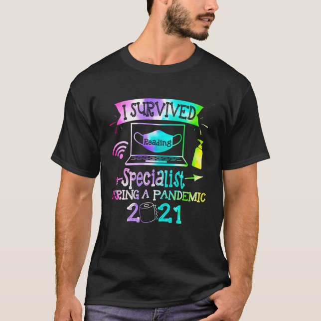 I Survived Reading Specialist During A Pandemic 20 T-Shirt (Vorderseite)