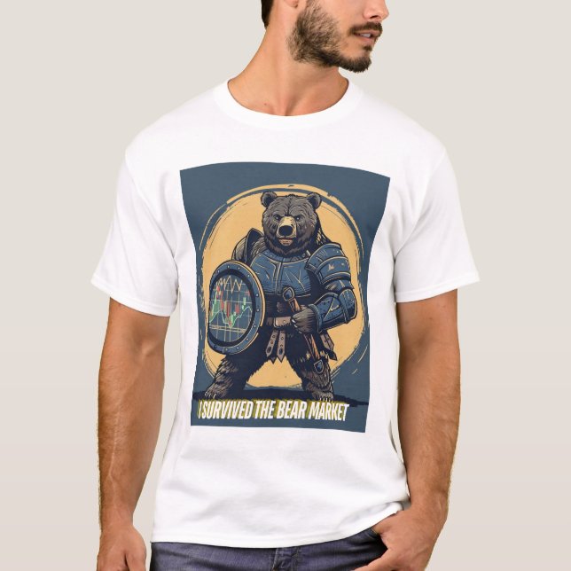 I Survived the Bear Market – Financial Warrior Bea T-Shirt (Vorderseite)