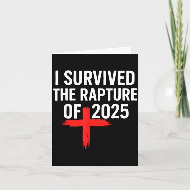 I Survived The Rapture Of 2025  Karte (Vorderseite)