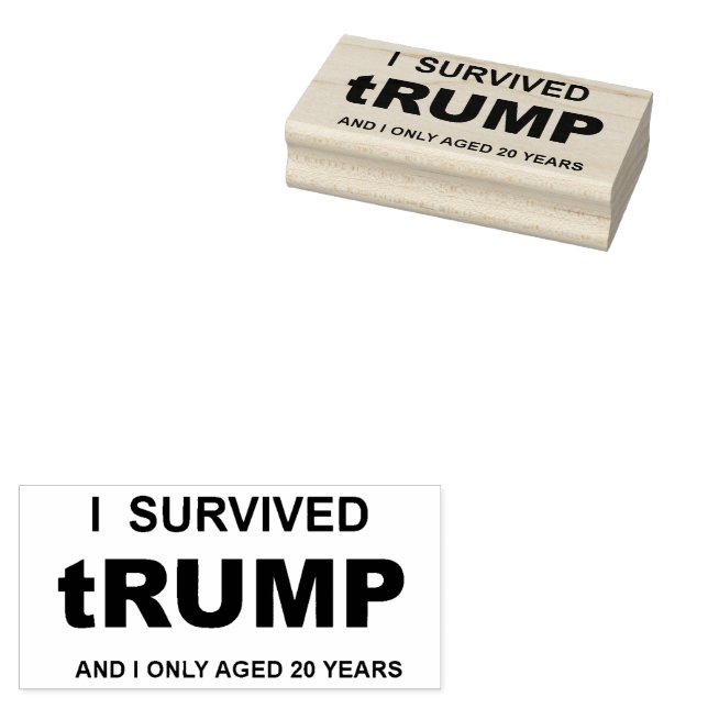 I Survived tRUMP Gummistempel (Stempel)