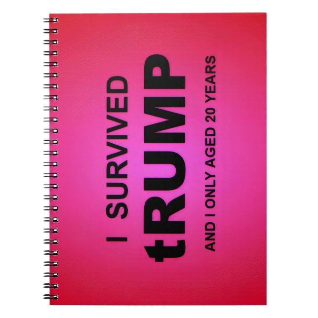 I Survived tRUMP Spiral Photo Notebook Notizblock (Vorderseite)