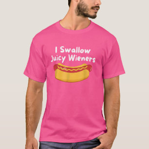 I Swallow Juicy Dackeln 4th july Funny Joke Sarcas T-Shirt