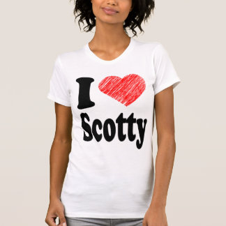 I T - Shirt der Liebe Scotty Herz-Kunst-(T-Shirt)