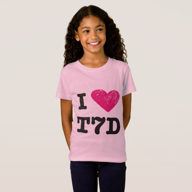 I T-Shirt der Liebe t7d (Mädchen) (Vorne ganz)
