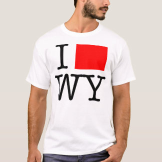 I T - Shirt der Liebe-WY Wyoming