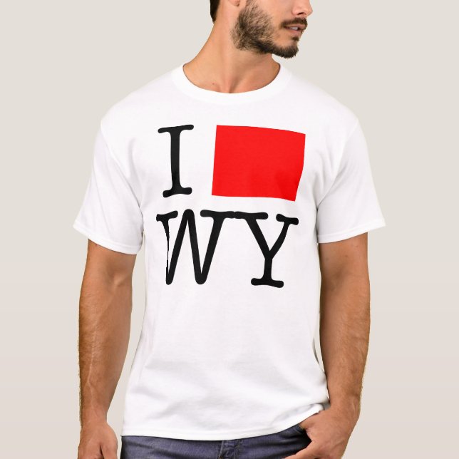 I T - Shirt der Liebe-WY Wyoming (Vorderseite)