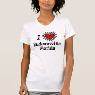I T - Shirt Jacksonvilles Florida des Herz-(Liebe)
