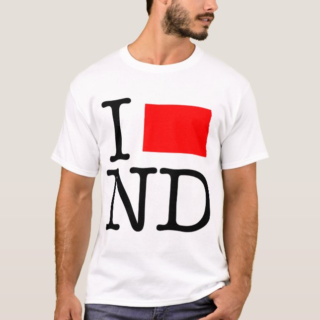 I T - Shirt Liebe Nd North Dakota (Vorderseite)