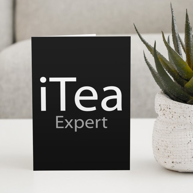 i Tea Expert (IT-Experte) Feiertagskarte (Von Creator hochgeladen)