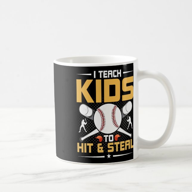 I Teach Kids To Hit And Steal Sell Coach  Kaffeetasse (Rechts)
