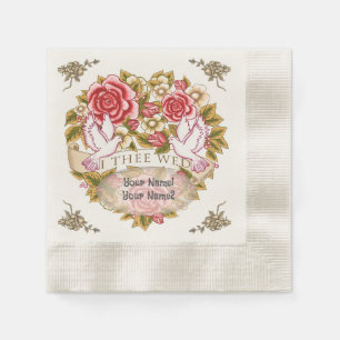I The Wed Hochzeit Servietten