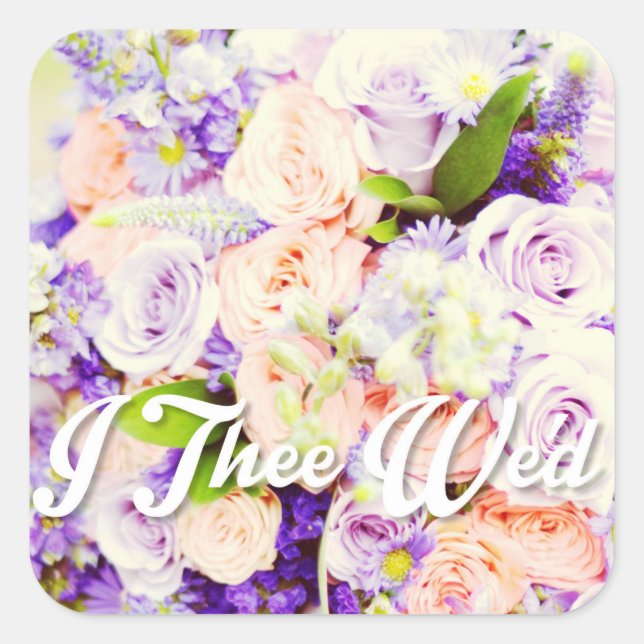 I The Wed Umschlag Aufkleber und Hochzeitsticker (Vorderseite)