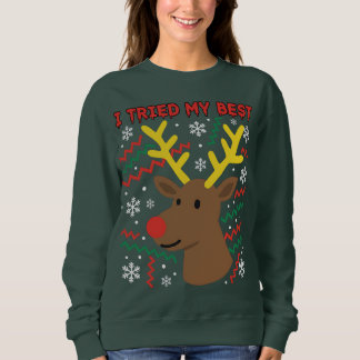 I Tried My Best, Christmas Festive Fiasco Sweatshirt