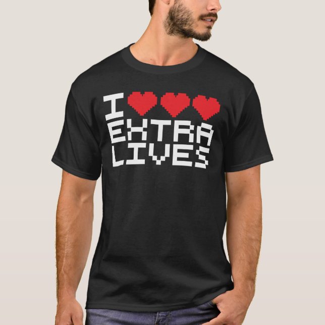I Triple Heart Extra Lieben T-Shirt (Vorderseite)