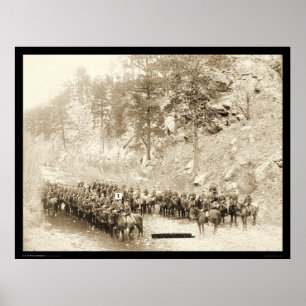 I Troop 8th Cavalry near Fort Meade SD 1889 Poster