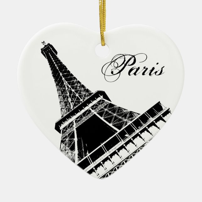 I Turm Liebe-Paris Eiffel Keramikornament (Vorne)