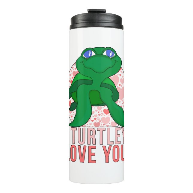 I Turtley Liebe You Thermosbecher (Vorderseite)