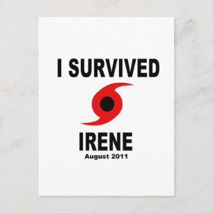 I ÜBERLEBTE IRENE August 2011 Postkarte