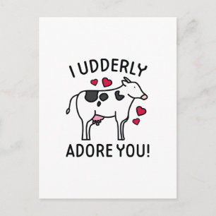 I Udgeordnete Adore You Postkarte