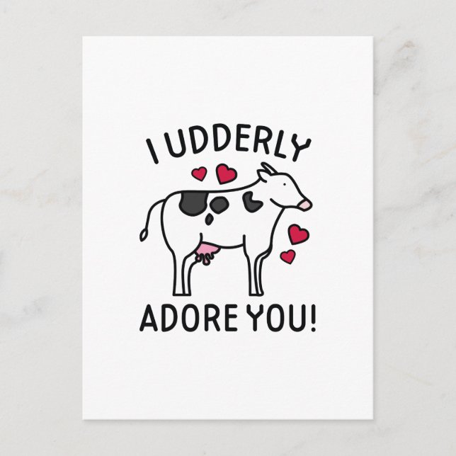 I Udgeordnete Adore You Postkarte (Vorderseite)