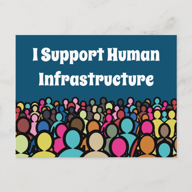 I. Unterstützung der menschlichen Infrastruktur Postkarte (Vorderseite)