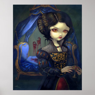 I Vampiri: Bellissimo Letto Print gothic vampire Poster