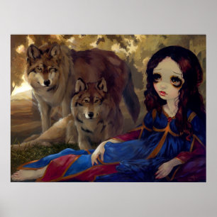 I Vampiri: I Lupi ART PRINT gothischer Vampirwolf Poster