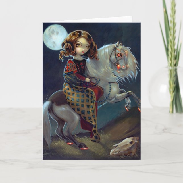 "I Vampiri: Notte a Cavalla" Grußkarte Karte (Vorderseite)