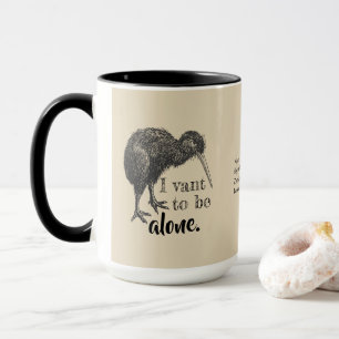 I Vant, zum alleinkiwi-Vogel-Natur zu sein Tasse