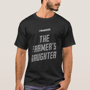 I verheiratet die Tochter des Bauern in den weißen T-Shirt