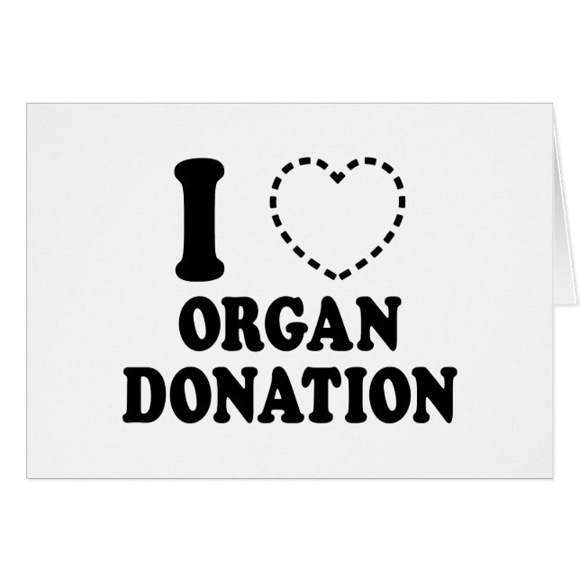 I {VERMISST HERZ} ORGAN-SPENDERKARTE} (Vorderseite (Horizontal))