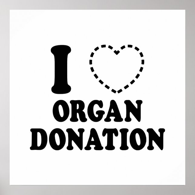 I {VERMISSTES HERZ} ORGANSPENDE POSTER (Vorne)