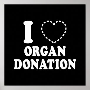 I {VERMISSTES HERZ} ORGANSPENDE POSTER